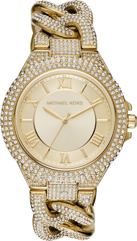 michael kors camille gold tone pavé glitz watch|camille pave gold tone watch.